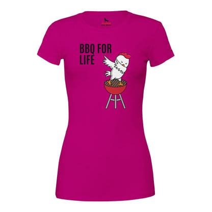 BBQ for life Premium Womens Crewneck T-shirt Berry Alpha BBQ wear BBQ -apparel- BBQ tshirt -BBQ tee