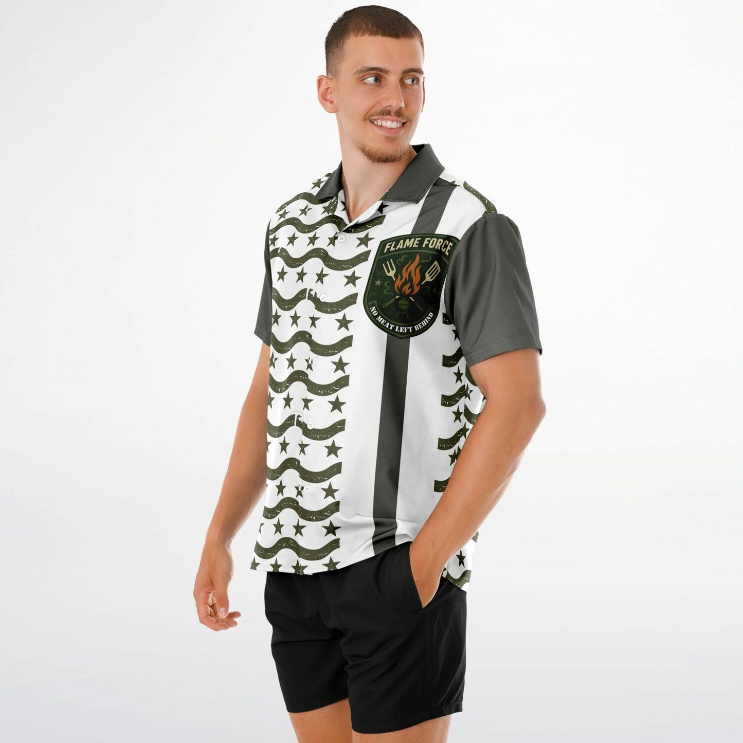 FLAME FORCE Hawaiian  Spread Collar shirt