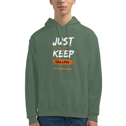 Just keep grilling Classic Unisex Pullover Hoodie Alpha BBQ wear BBQ -apparel- BBQ tshirt -BBQ tee