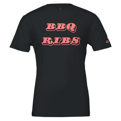 BBQ RIBS Custom BBQ tee Premium Unisex Crewneck tshirt Black Alpha BBQ wear BBQ -apparel- BBQ tshirt -BBQ tee