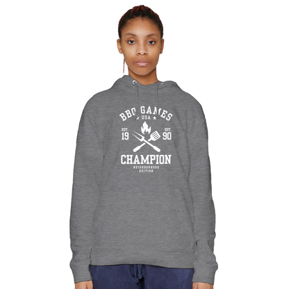 BBQ Games Champion Premium Unisex Pullover Hoodie Alpha BBQ wear BBQ -apparel- BBQ tshirt -BBQ tee