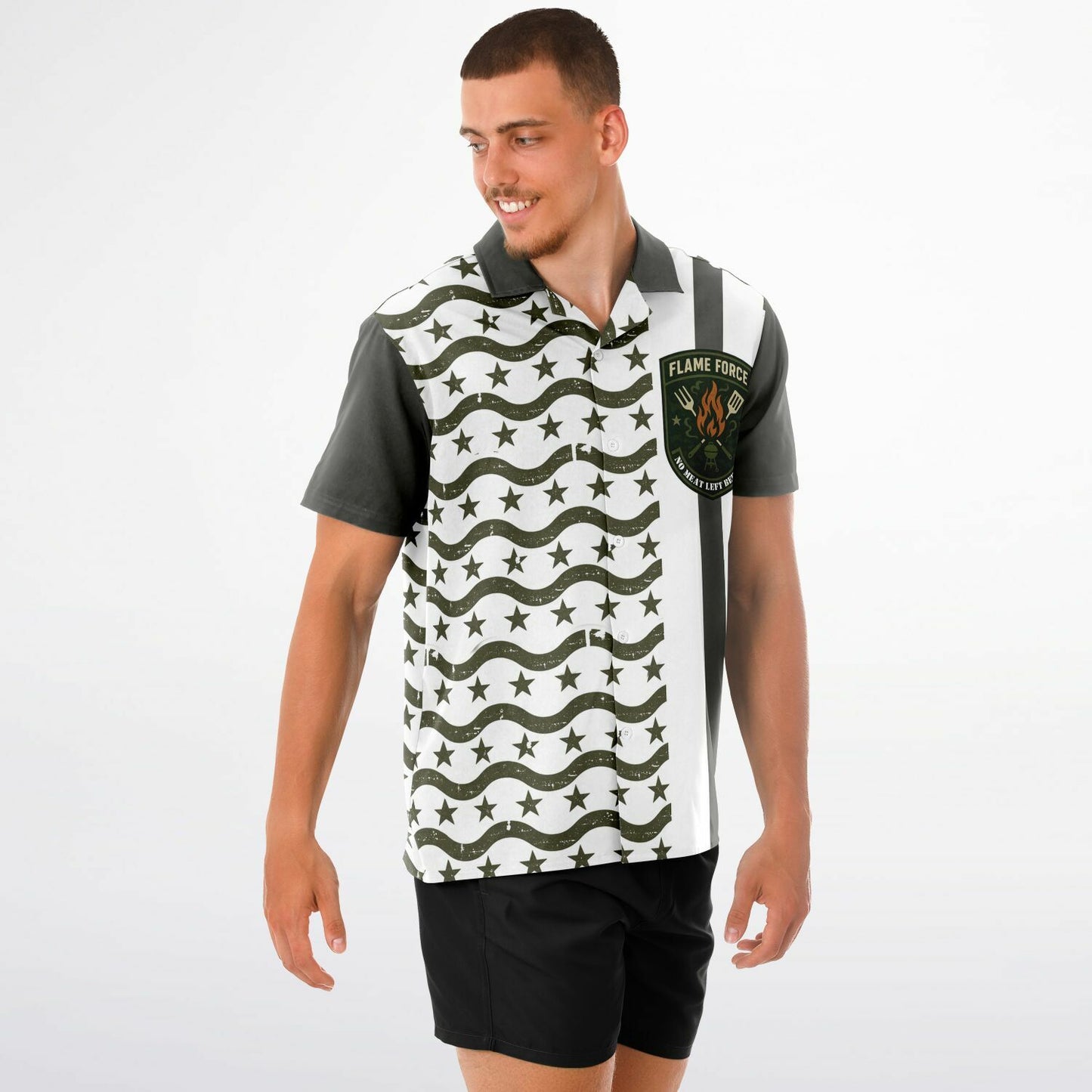 FLAME FORCE Hawaiian  Spread Collar shirt