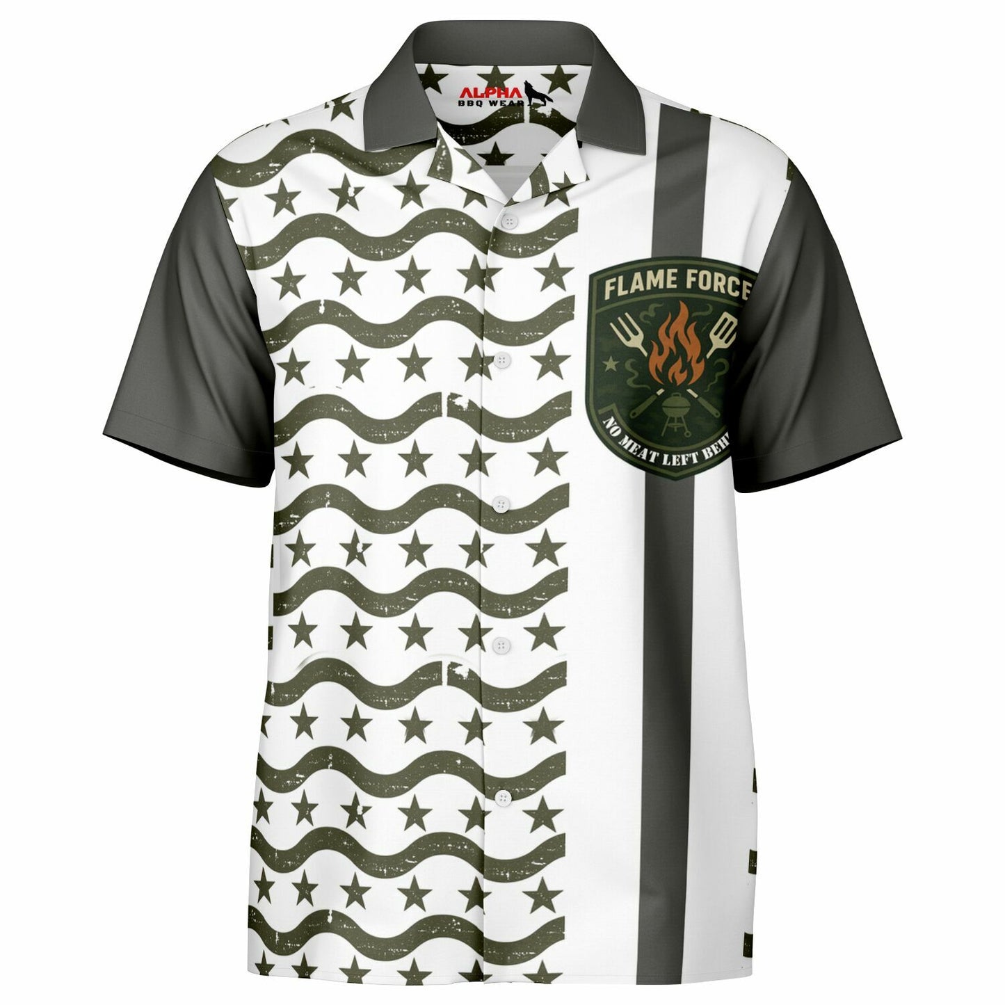 FLAME FORCE Hawaiian  Spread Collar shirt