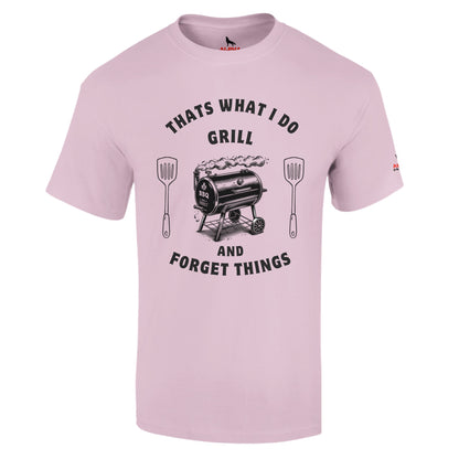 That’s What I Do: Grill and Forget Things Heavyweight Unisex Crewneck T-shirt Light Pink Alpha BBQ wear BBQ -apparel- BBQ tshirt -BBQ tee