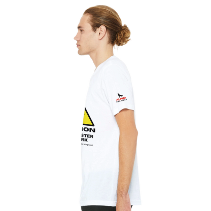 Caution: BBQ Master at Work Premium Unisex Crewneck T-shirt Alpha BBQ wear BBQ -apparel- BBQ tshirt -BBQ tee