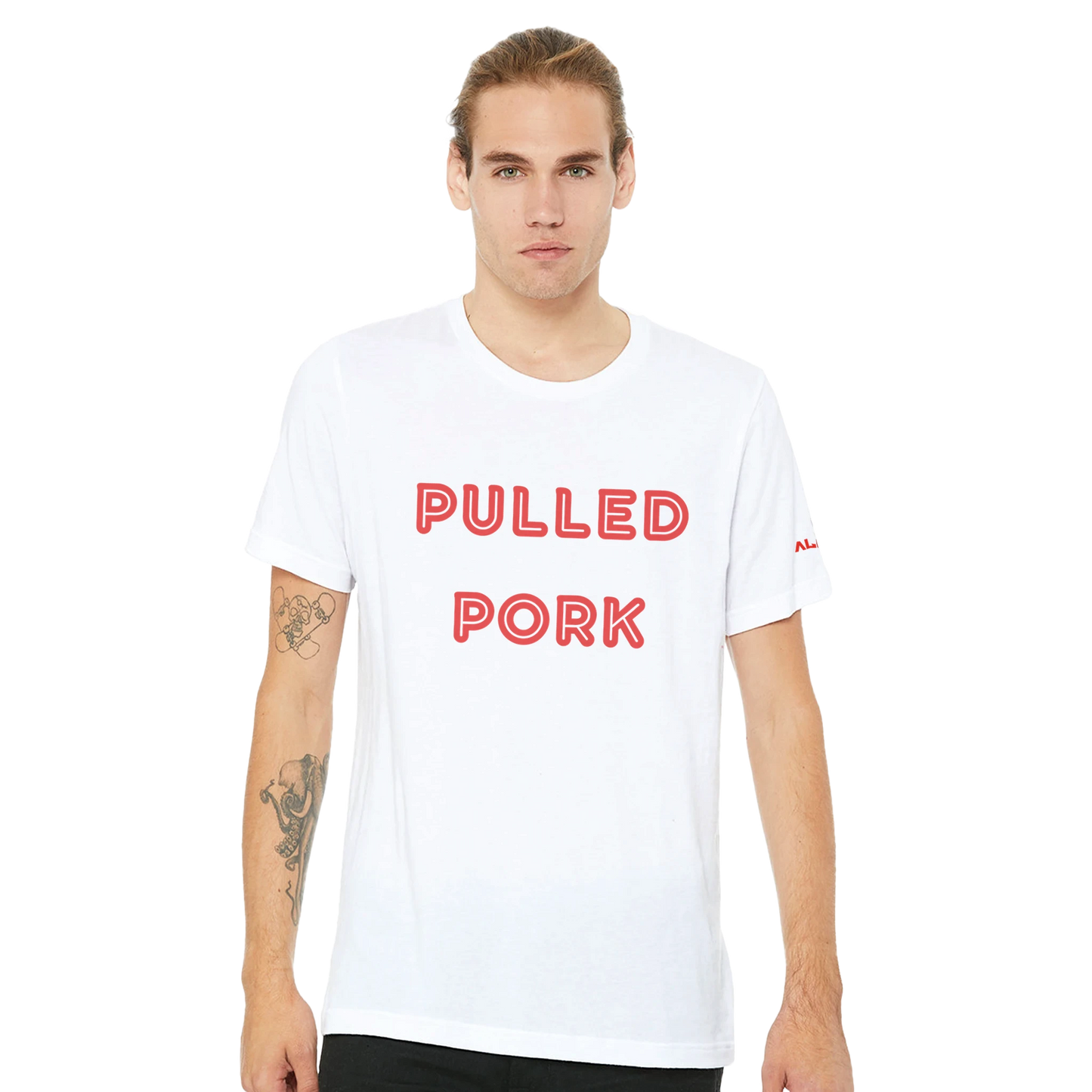 PULLED PORK Custom BBQ T-Shirt Premium Unisex Crewneck Alpha BBQ wear BBQ -apparel- BBQ tshirt -BBQ tee