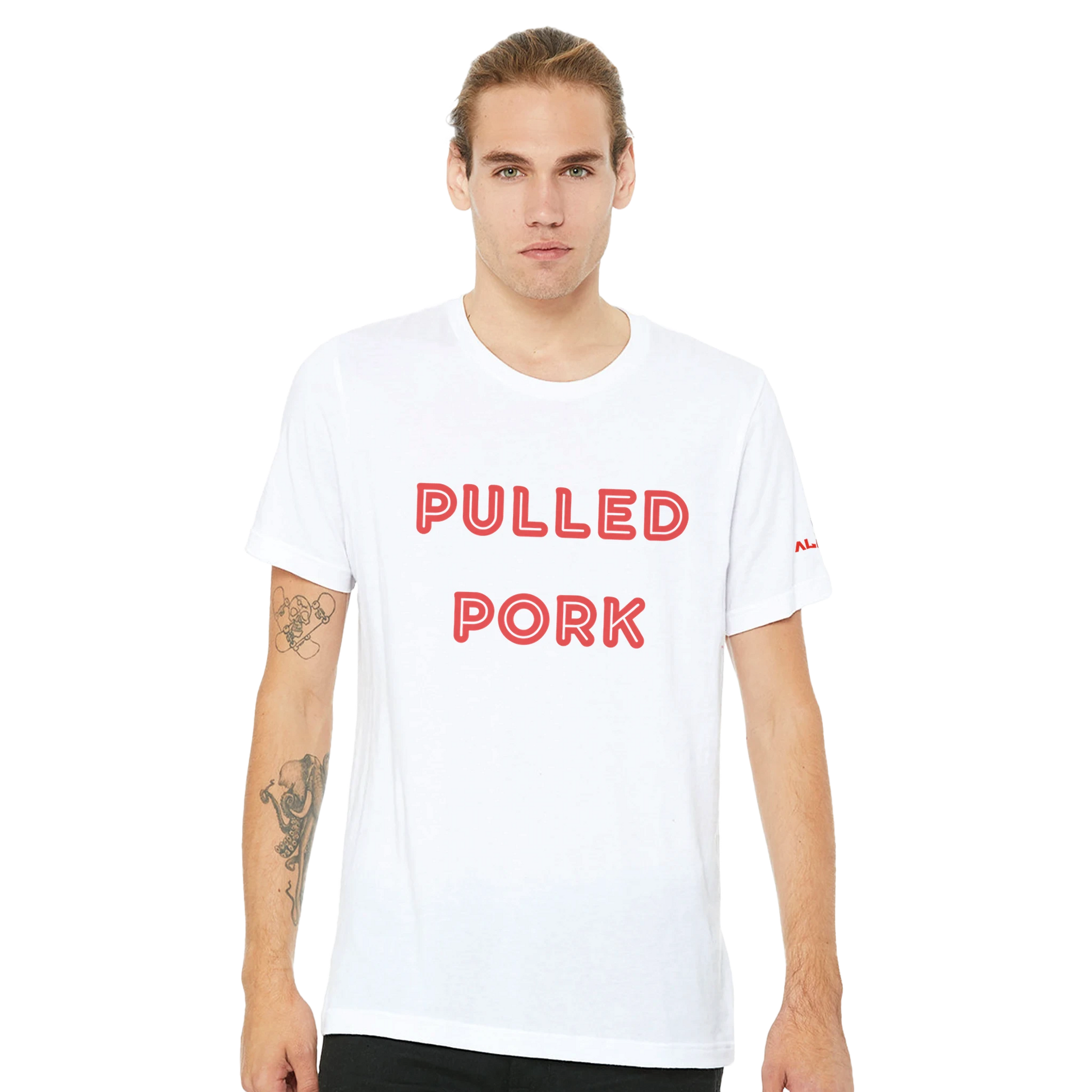 PULLED PORK Custom BBQ T-Shirt Premium Unisex Crewneck Alpha BBQ wear BBQ -apparel- BBQ tshirt -BBQ tee
