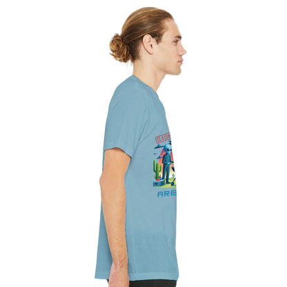 Area 51 BBQ Premium Unisex Crewneck T-shirt Alpha BBQ wear BBQ -apparel- BBQ tshirt -BBQ tee