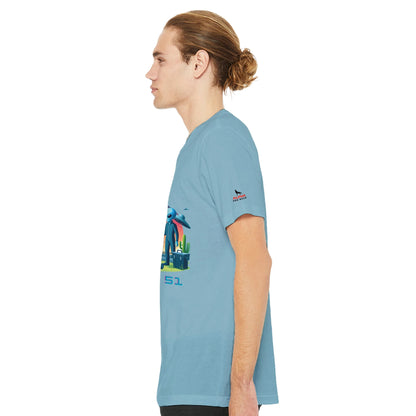 Area 51 BBQ Premium Unisex Crewneck T-shirt Alpha BBQ wear BBQ -apparel- BBQ tshirt -BBQ tee