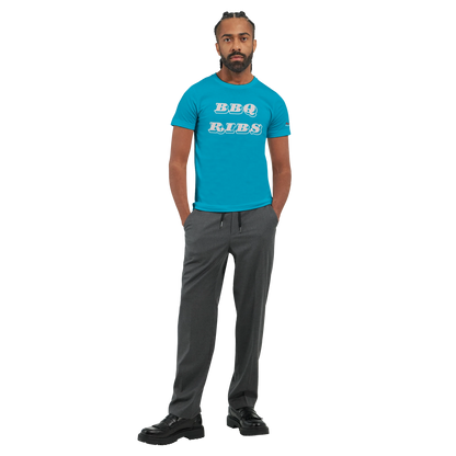 BBQ RIBS Custom BBQ tee Premium Unisex Crewneck tshirt Alpha BBQ wear BBQ -apparel- BBQ tshirt -BBQ tee