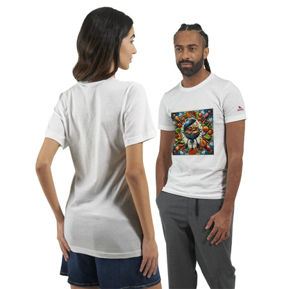 BBQ MANDALA Premium Unisex Crewneck T-shirt Alpha BBQ wear BBQ -apparel- BBQ tshirt -BBQ tee