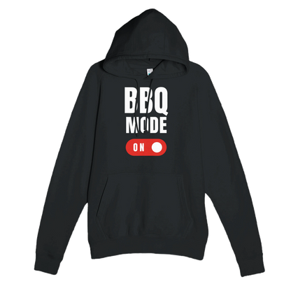 BBQ Mode On Premium Unisex Pullover Hoodie Black Alpha BBQ wear BBQ -apparel- BBQ tshirt -BBQ tee