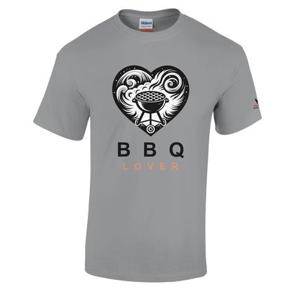 BBQ Lover Heavyweight Unisex Crewneck T-shirt Sport Grey Alpha BBQ wear BBQ -apparel- BBQ tshirt -BBQ tee