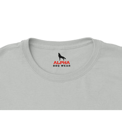Easily Distracted by Smoke Premium Womens Crewneck T-shirt Alpha BBQ wear BBQ -apparel- BBQ tshirt -BBQ tee