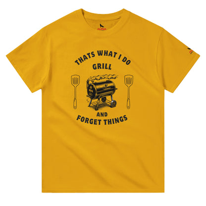 That’s What I Do: Grill and Forget Things Heavyweight Unisex Crewneck T-shirt Alpha BBQ wear BBQ -apparel- BBQ tshirt -BBQ tee