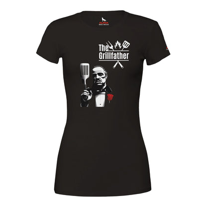 The Grillfather Premium Womens Crewneck T-shirt 2XL Alpha BBQ wear BBQ -apparel- BBQ tshirt -BBQ tee