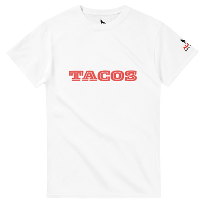 TACOS Custom BBQ T-Shirt – Bold, Simple, Delicious White Alpha BBQ wear BBQ -apparel- BBQ tshirt -BBQ tee