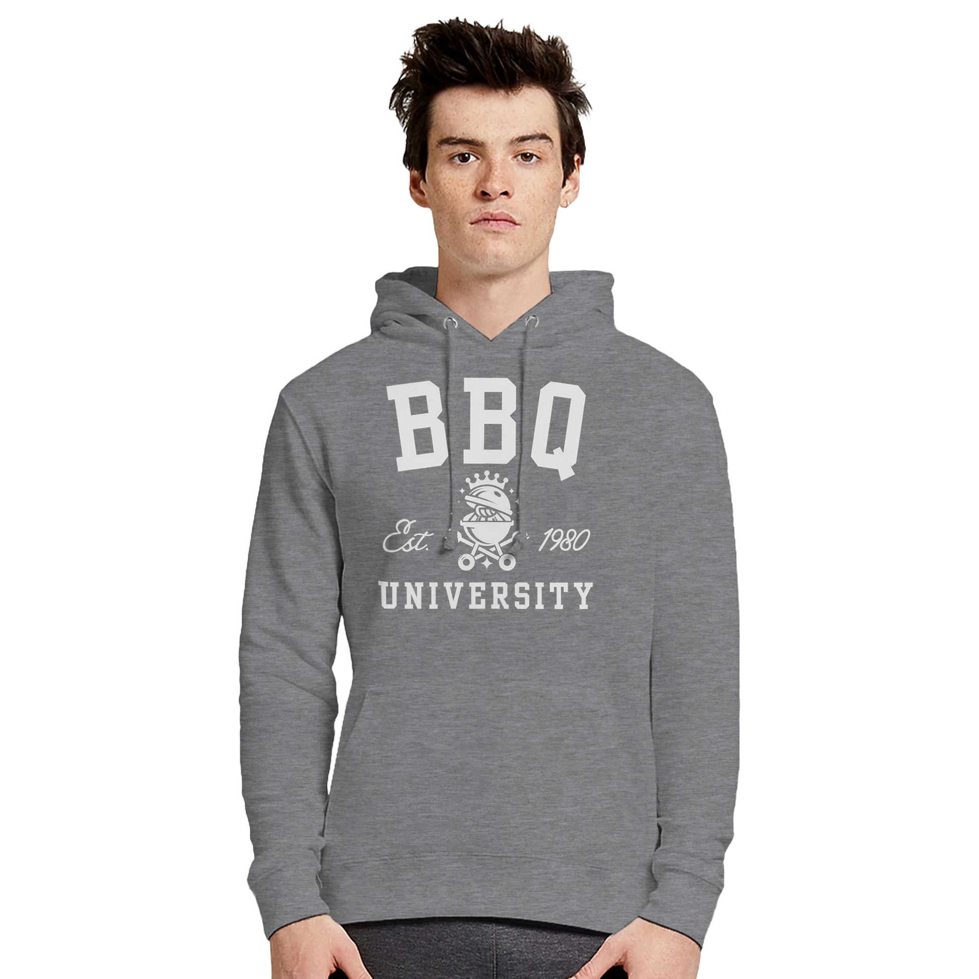 BBQ University Premium Unisex Pullover Hoodie Alpha BBQ wear BBQ -apparel- BBQ tshirt -BBQ tee