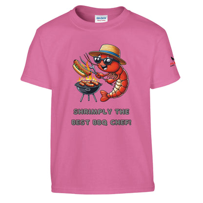 Shrimply the best BBQ chef Classic kids crewneck T-shirt Azalea Alpha BBQ wear BBQ -apparel- BBQ tshirt -BBQ tee