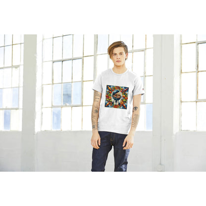BBQ MANDALA Premium Unisex Crewneck T-shirt Alpha BBQ wear BBQ -apparel- BBQ tshirt -BBQ tee