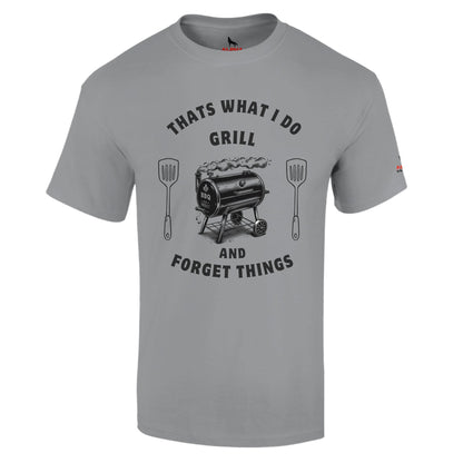 That’s What I Do: Grill and Forget Things Heavyweight Unisex Crewneck T-shirt Sport Grey Alpha BBQ wear BBQ -apparel- BBQ tshirt -BBQ tee
