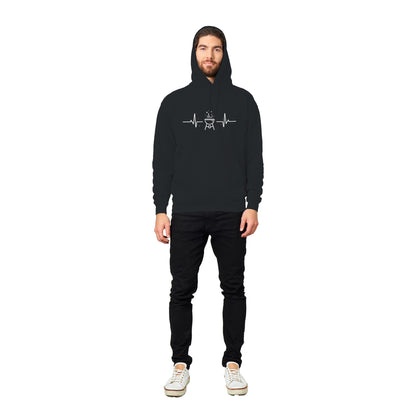 BBQ Heartbeat Premium Unisex Pullover Hoodie Alpha BBQ wear BBQ -apparel- BBQ tshirt -BBQ tee