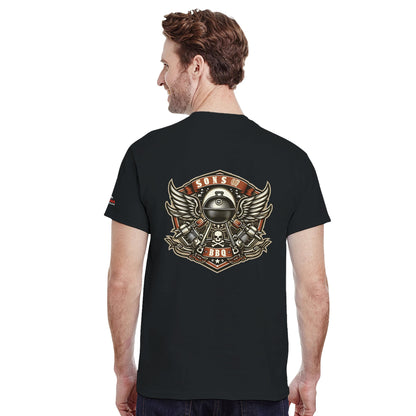 Sons of BBQ Motorcycle badge Heavyweight Unisex Crewneck T-shirt Alpha BBQ wear BBQ -apparel- BBQ tshirt -BBQ tee