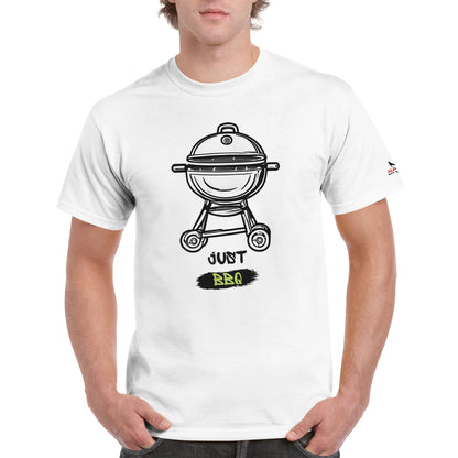 Just BBQ Heavyweight Unisex Crewneck T-shirt Alpha BBQ wear BBQ -apparel- BBQ tshirt -BBQ tee